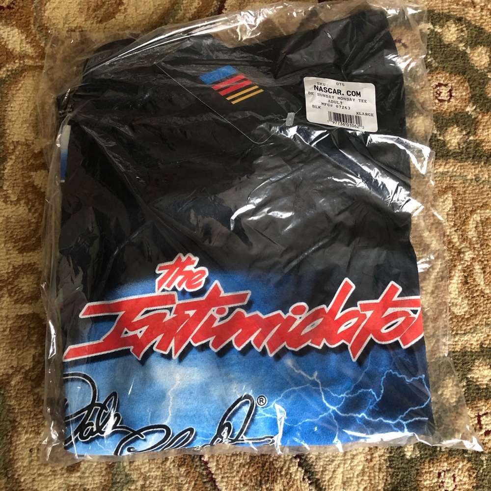 Nascar The Intimidator Short Sleeve Tee in Black, Blue, Red